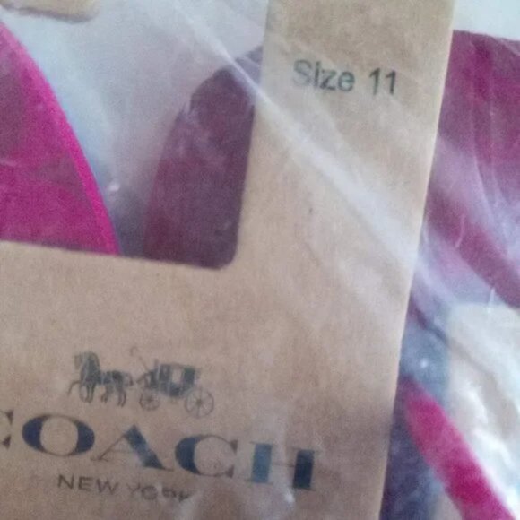Coach Signature Monogram Bold Pink Zak Flip Flops Slippers Women Size US 11 - Picture 10 of 17